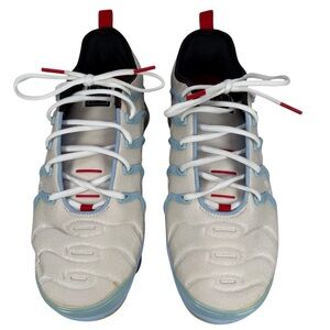 Nike Air Vapormax Plus Mens Size 10.5 Chicago Red White Blue CW6974-100 2020